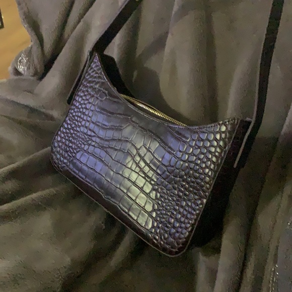 Leather brown hip shoulder bag - Picture 4 of 5